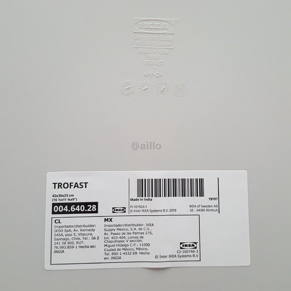 IKEA TROFAST Storage box, gray LARGE - Picture 6 of 15